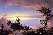 Frederic Edwin Church Above the Clouds at Sunrise painting